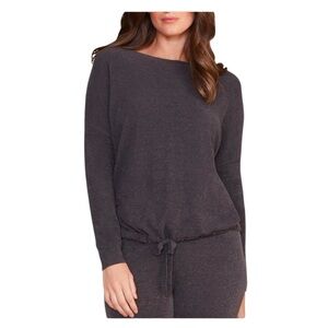 Barefoot Dreams women’s cozy chic ultra‎ lite sweater size Small tie hem Slouchy